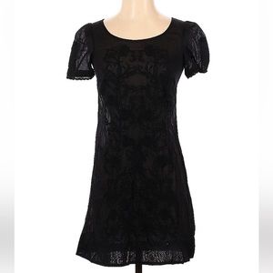 Kimchi Black Shirt Sleeve Dress